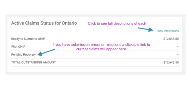 Active Claim Status for Ontario | OHIP Remittance | Dr.Bill