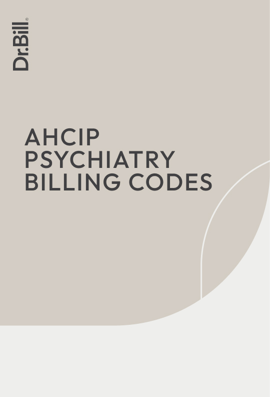 AHCIP Psychiatry Billing Codes